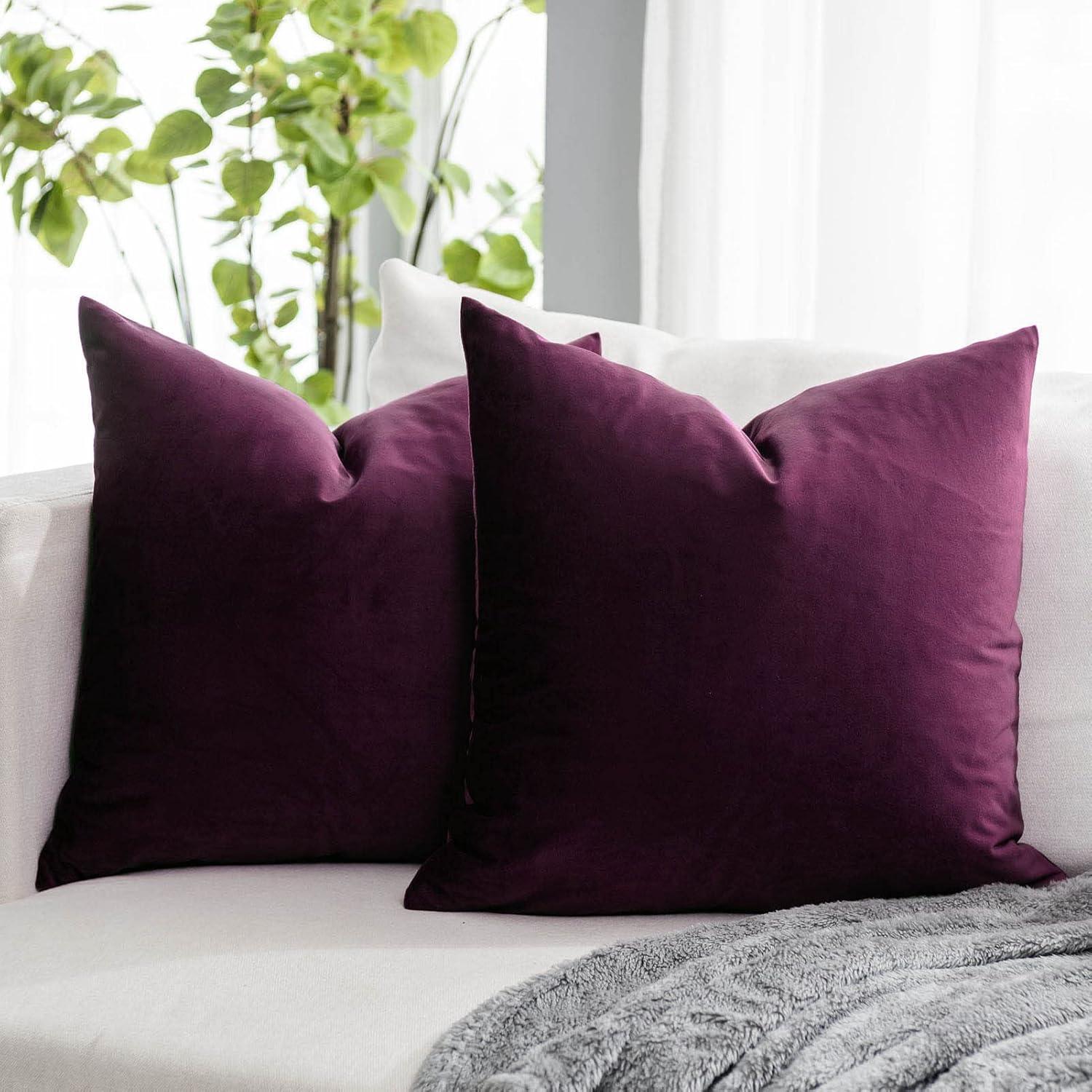 Velvet Reversible Pillow Cover