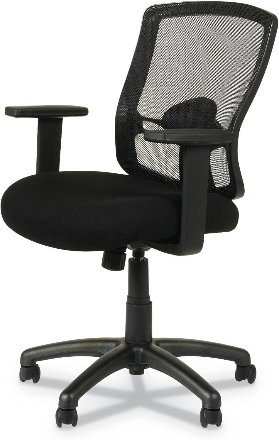 SinYYH ALEET42ME10B Series 18.03 in. to 21.96 in. Seat Height Mesh -Back Chair - Black