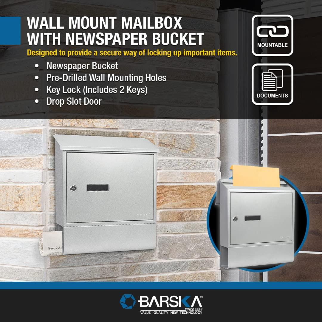 Barska CONTEMPORARY WALL MOUNT MAILBOX