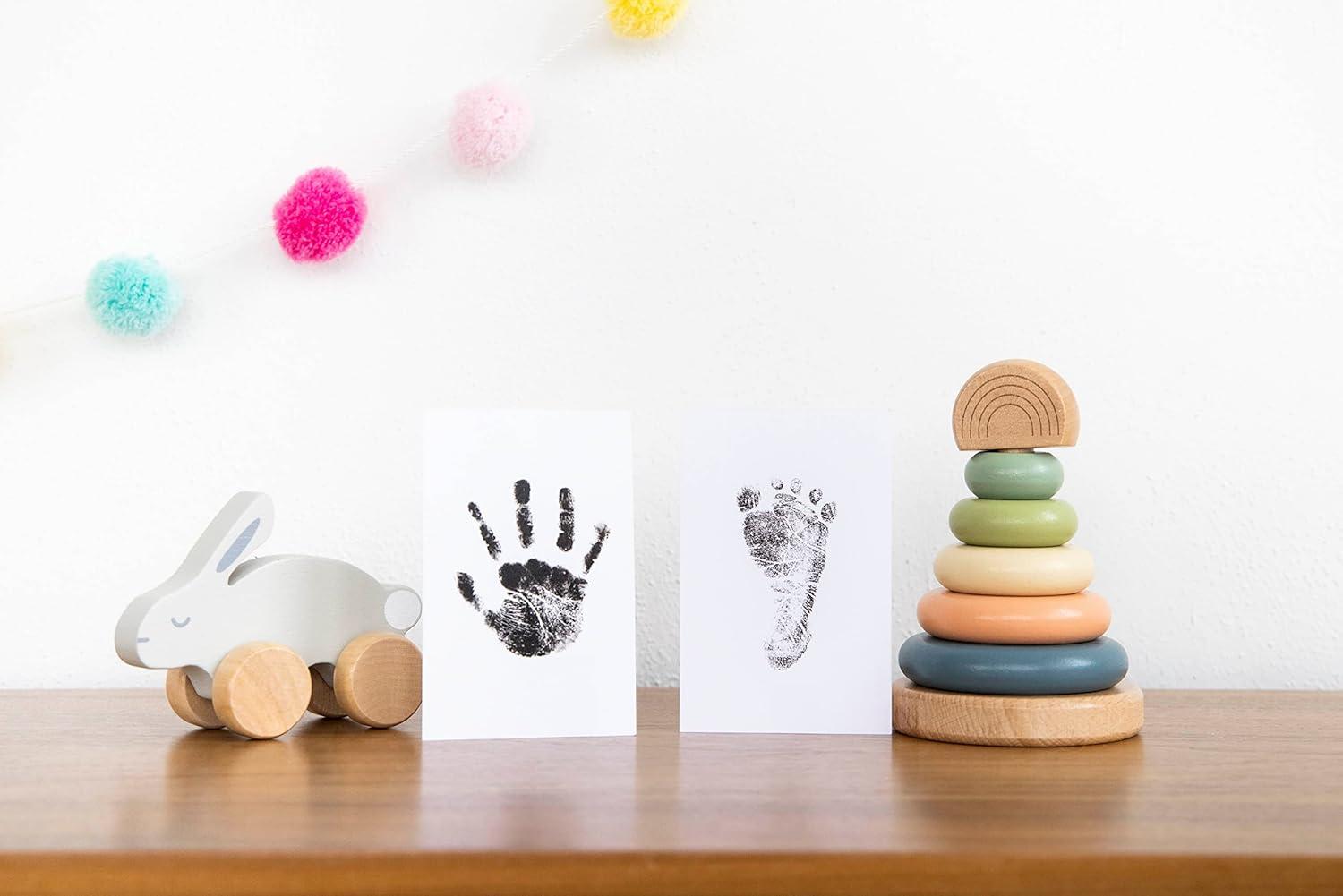 Black Clean-Touch Baby Handprint and Footprint Kit