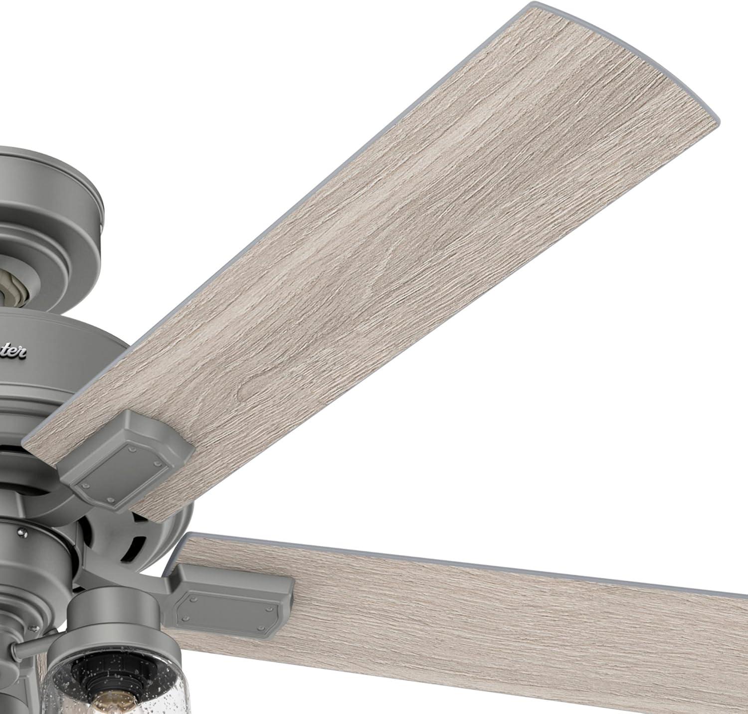 52" Hartland 5 - Blade Standard Ceiling Fan with Pull Chain and Light Kit Included