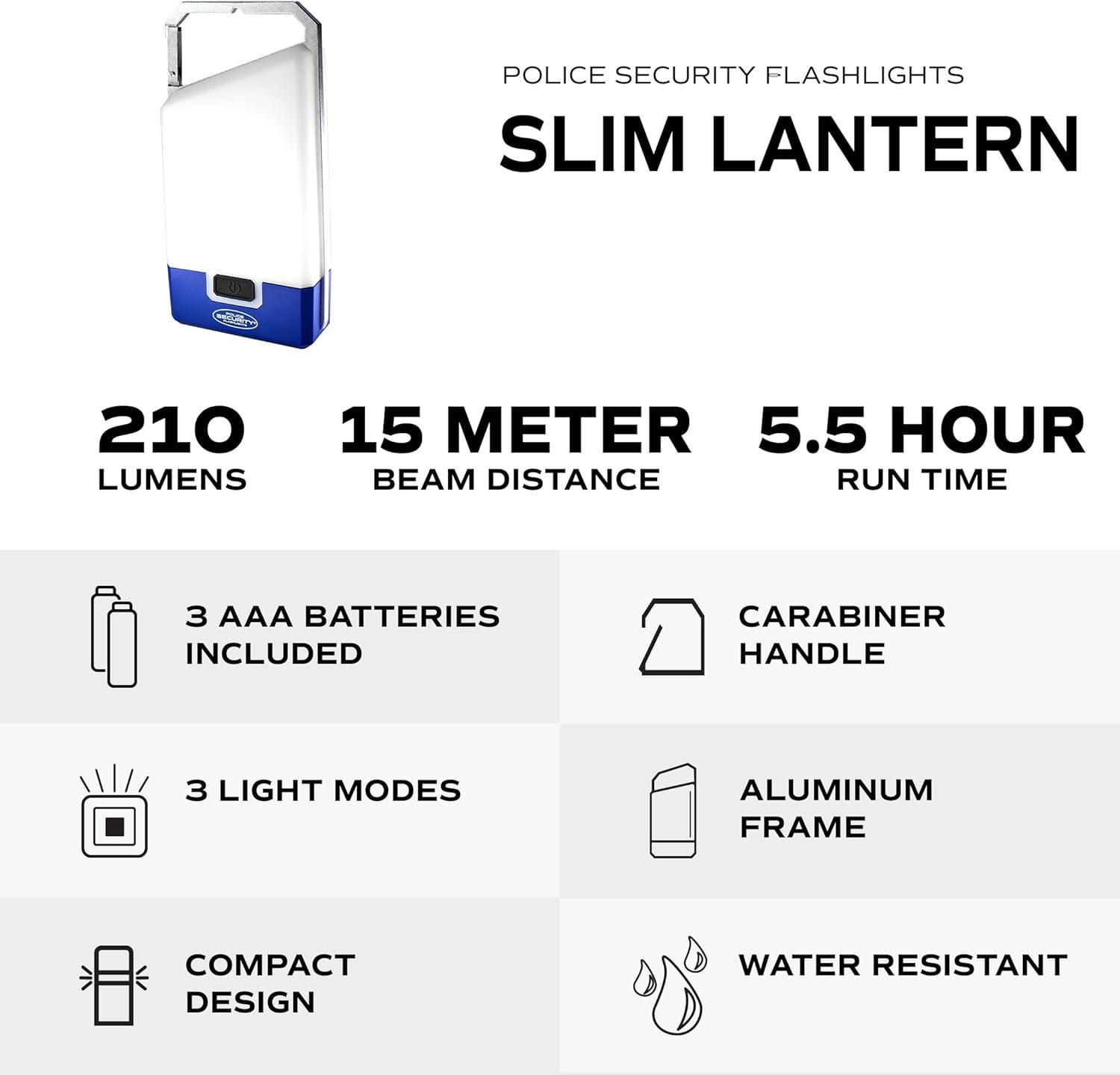 Police Security Slim Lantern 210 Lumen