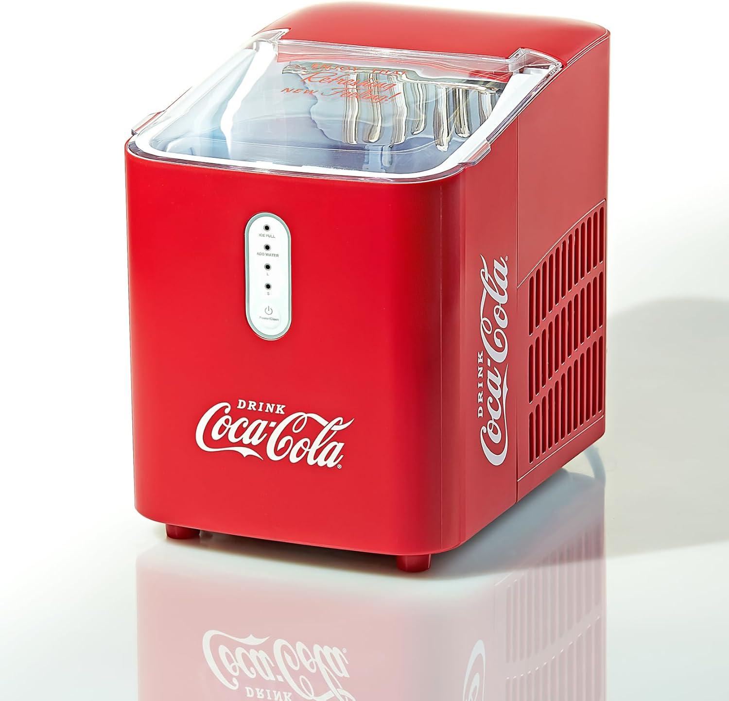 Coca-Cola Red Portable Countertop Ice Maker