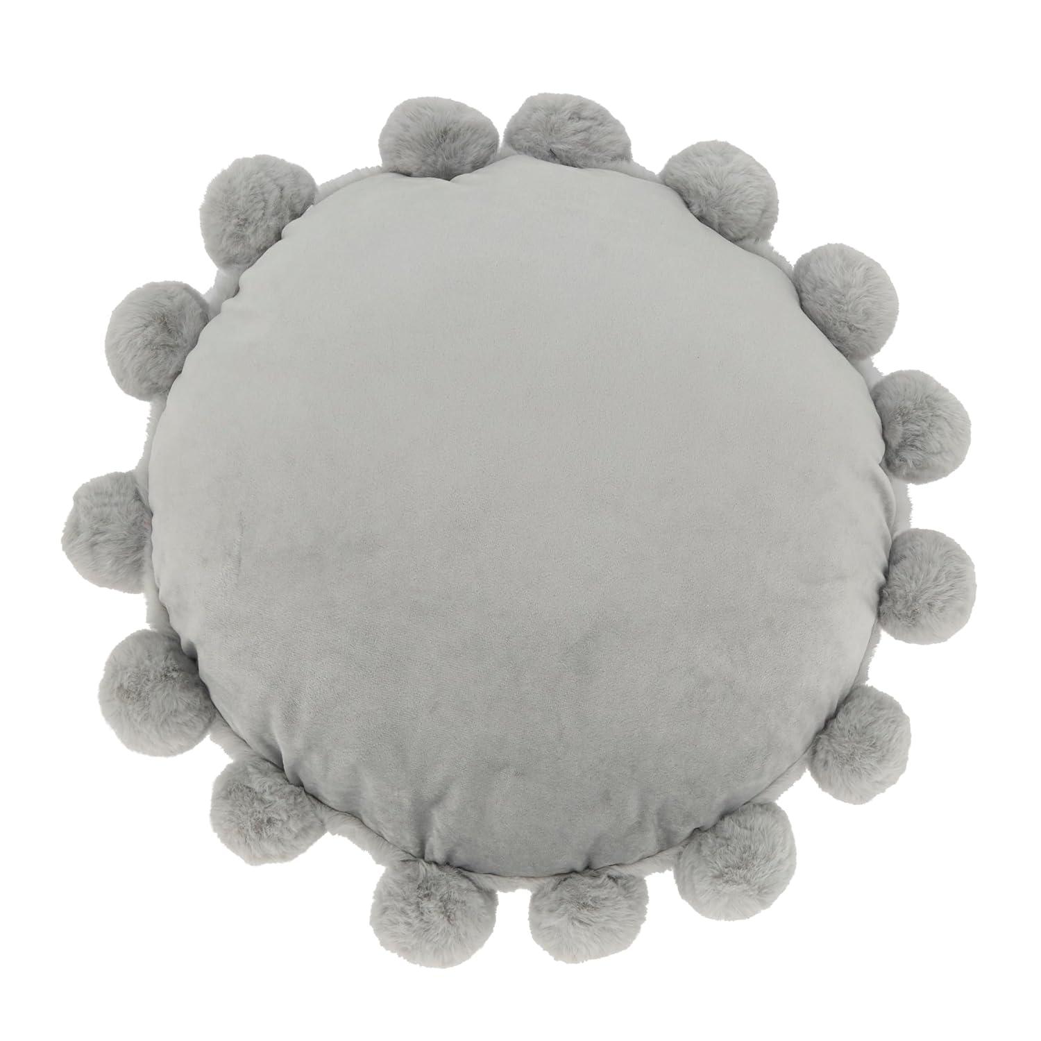 Saro Faux Rabbit Fur Collection Throw Pillow