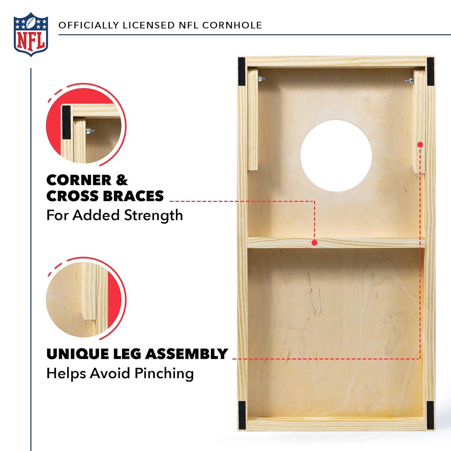 NFL Pittsburgh Steelers 1'x2' Wood Cornhole Set
