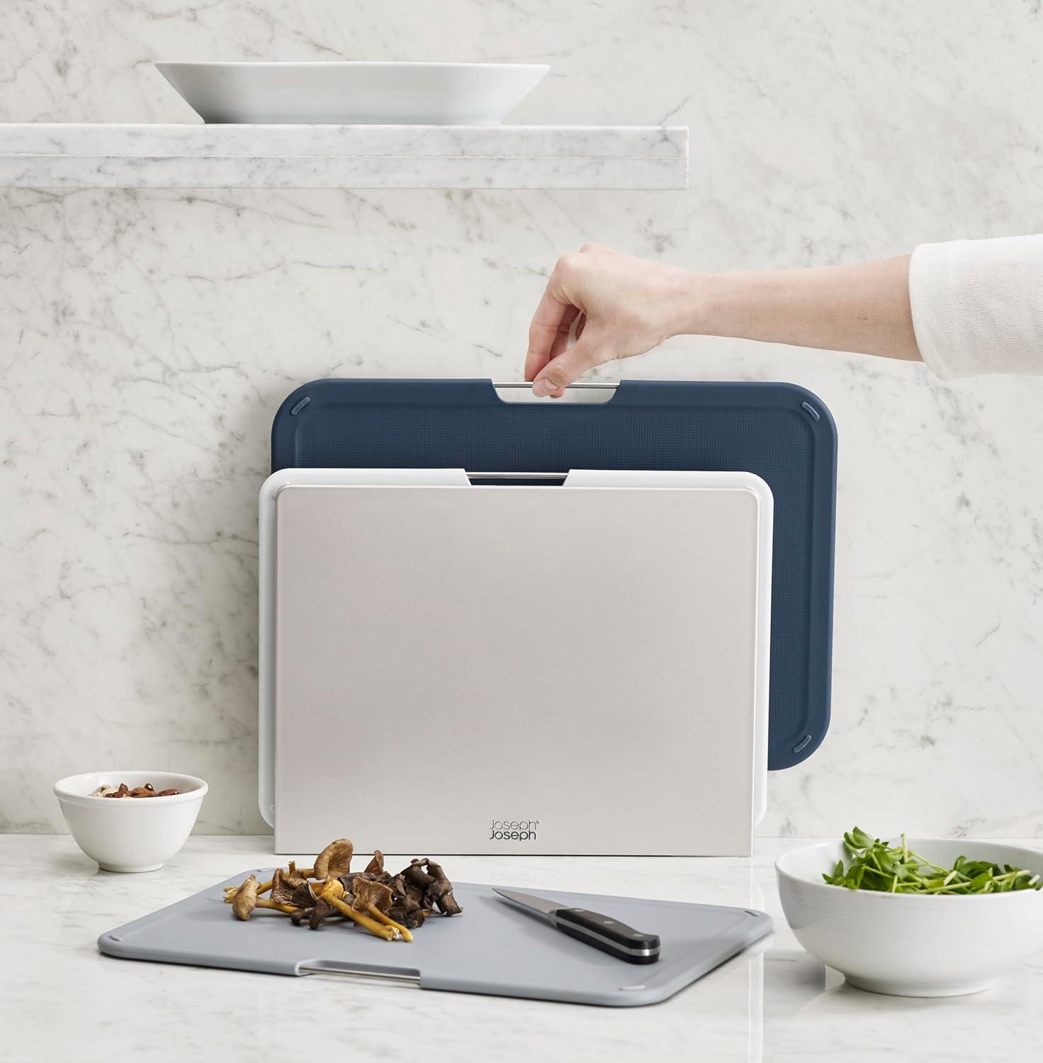 Joseph Joseph Joseph Joseph Nest Boards 3-Piece Cutting Board Set with Stand