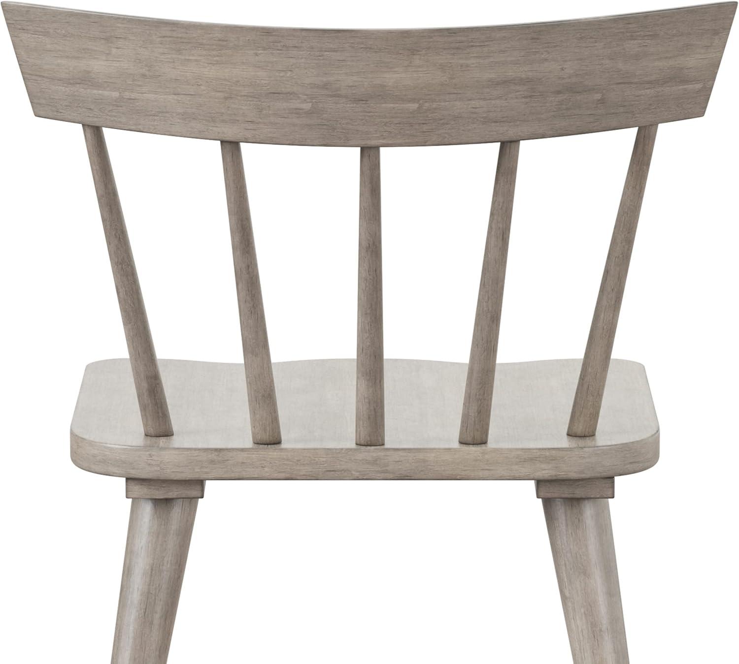 Set of 2 Mayson Spindle Back Dining Chair Gray - Hillsdale Furniture: Farmhouse Style, Wood Frame, Foam Fill