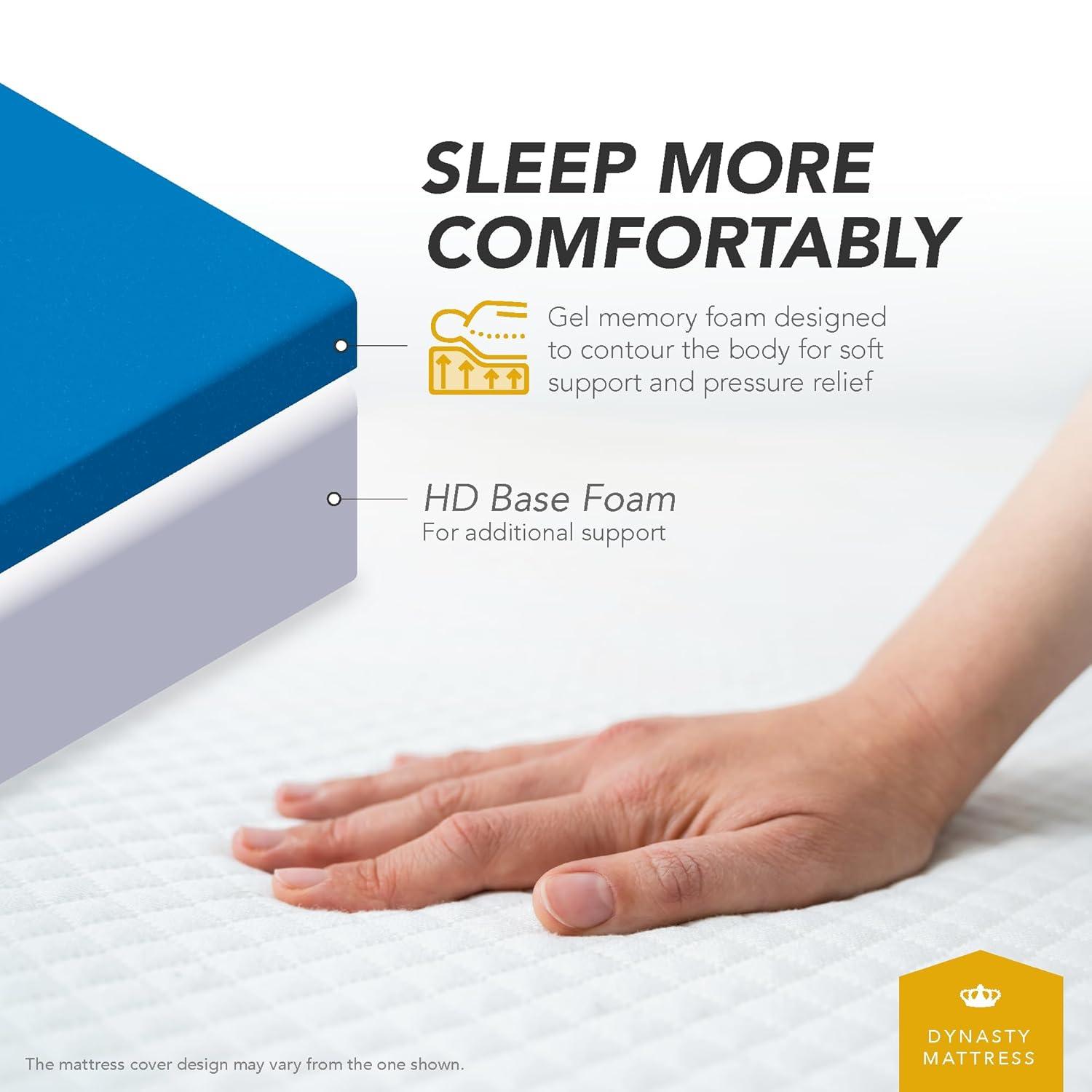 Dynasty Mattress Dynasty Mattress Memory Foam Mattress for Pull Out Sofa (Sofa Not Included)