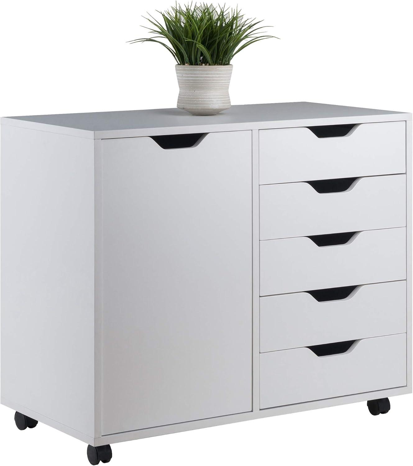 Halifax 5 Drawer 1 Side Cabinet - Winsome