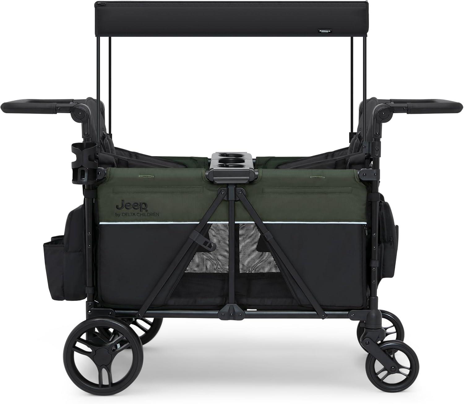 Jeep Aries Stroller Wagon by Delta Children - Black/Green