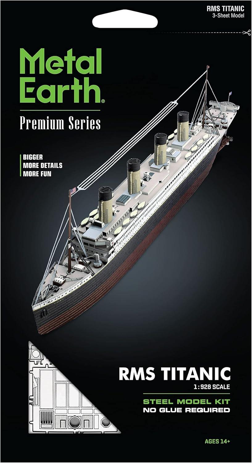 Metal Earth Premium RMS Titanic 3 Sheet 3D Laser Cut Model + Tweezers 01419
