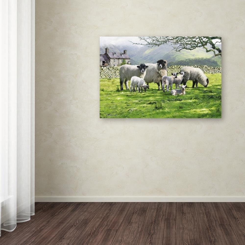 The Macneil Studio " Black Mountain Sheep Landscape " by The Macneil Studio