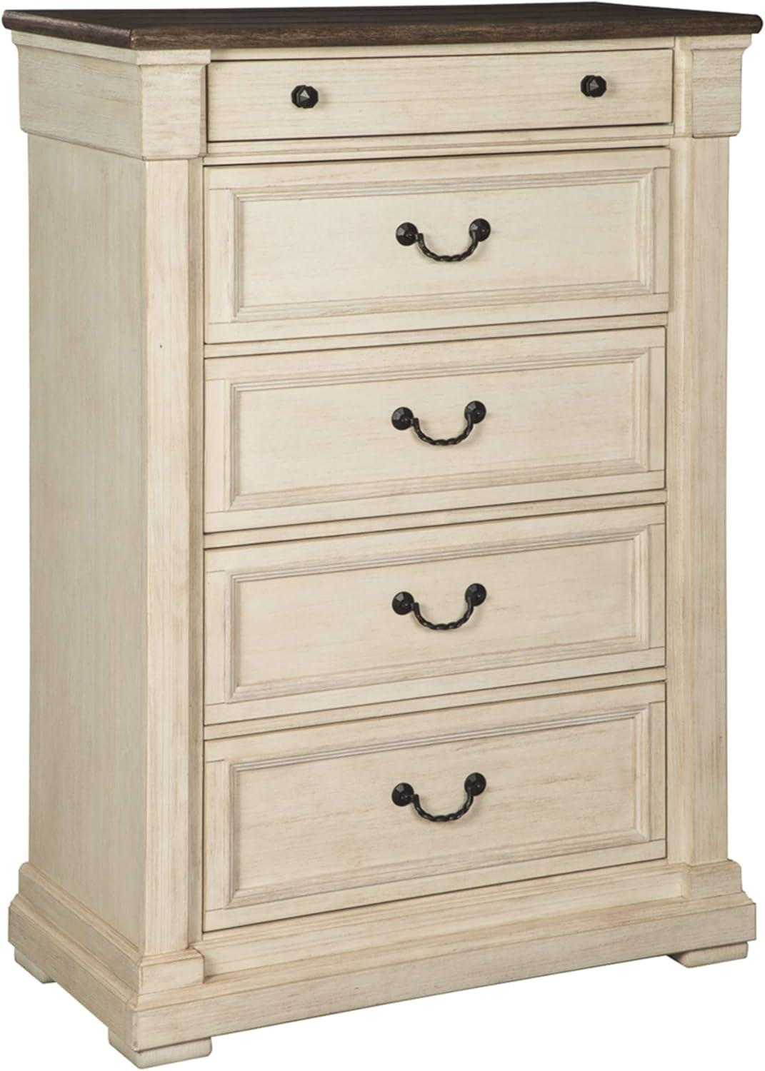 Bolanburg Dresser Antique White: 9-Drawer Storage, No Assembly - Signature Design by Ashley