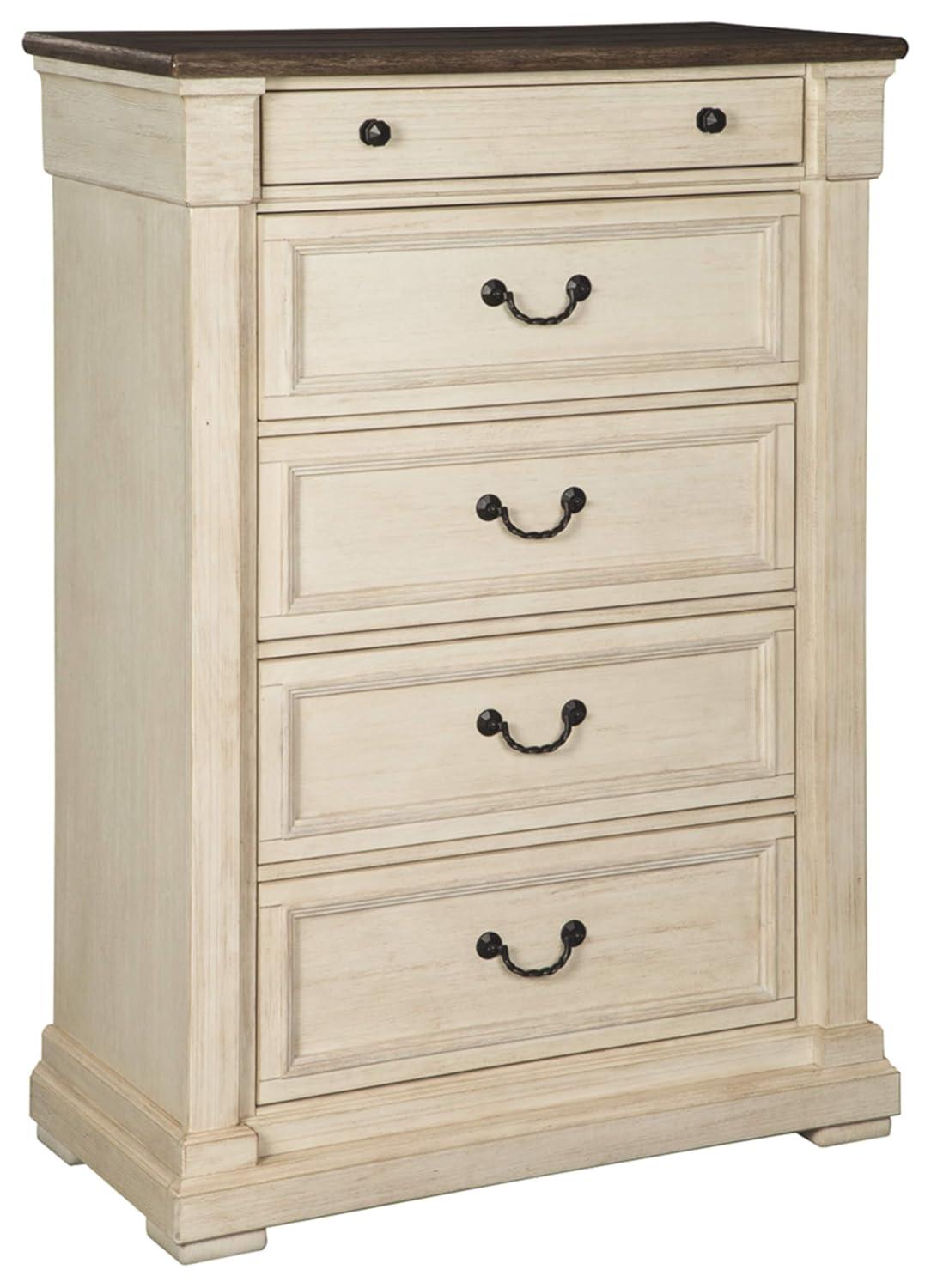 Bolanburg Dresser Antique White: 9-Drawer Storage, No Assembly - Signature Design by Ashley