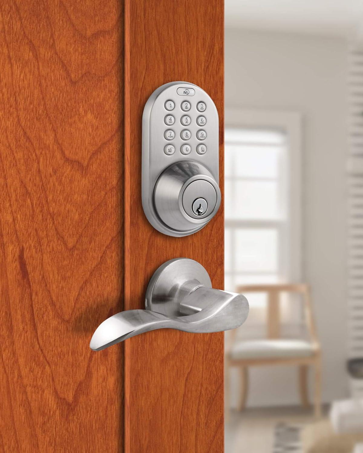 Complete Entry Lever Set with Electronic Deadbolt