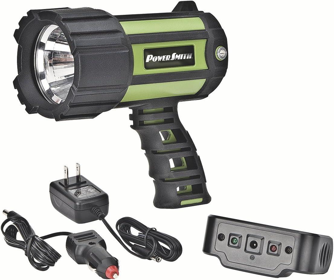 Green and Black Rechargeable LED Waterproof Spotlight