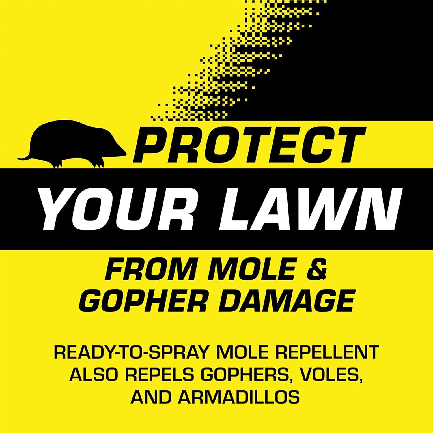 Tomcat Mole & Gopher Repellent Ready-To-Spray, Formulated with Castor Oil, 32 fl. oz.