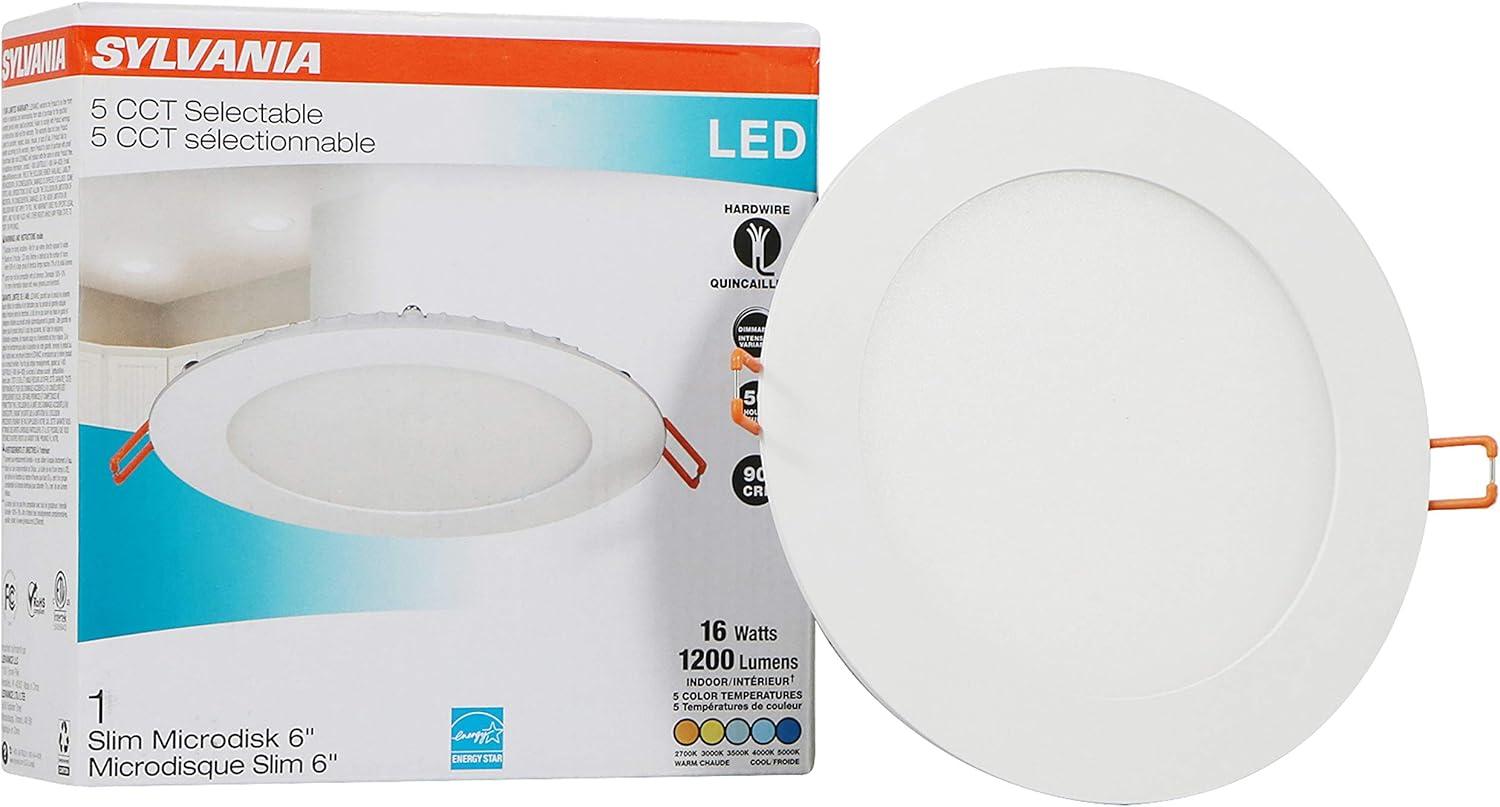 White Round Dimmable LED Recessed Ceiling Light