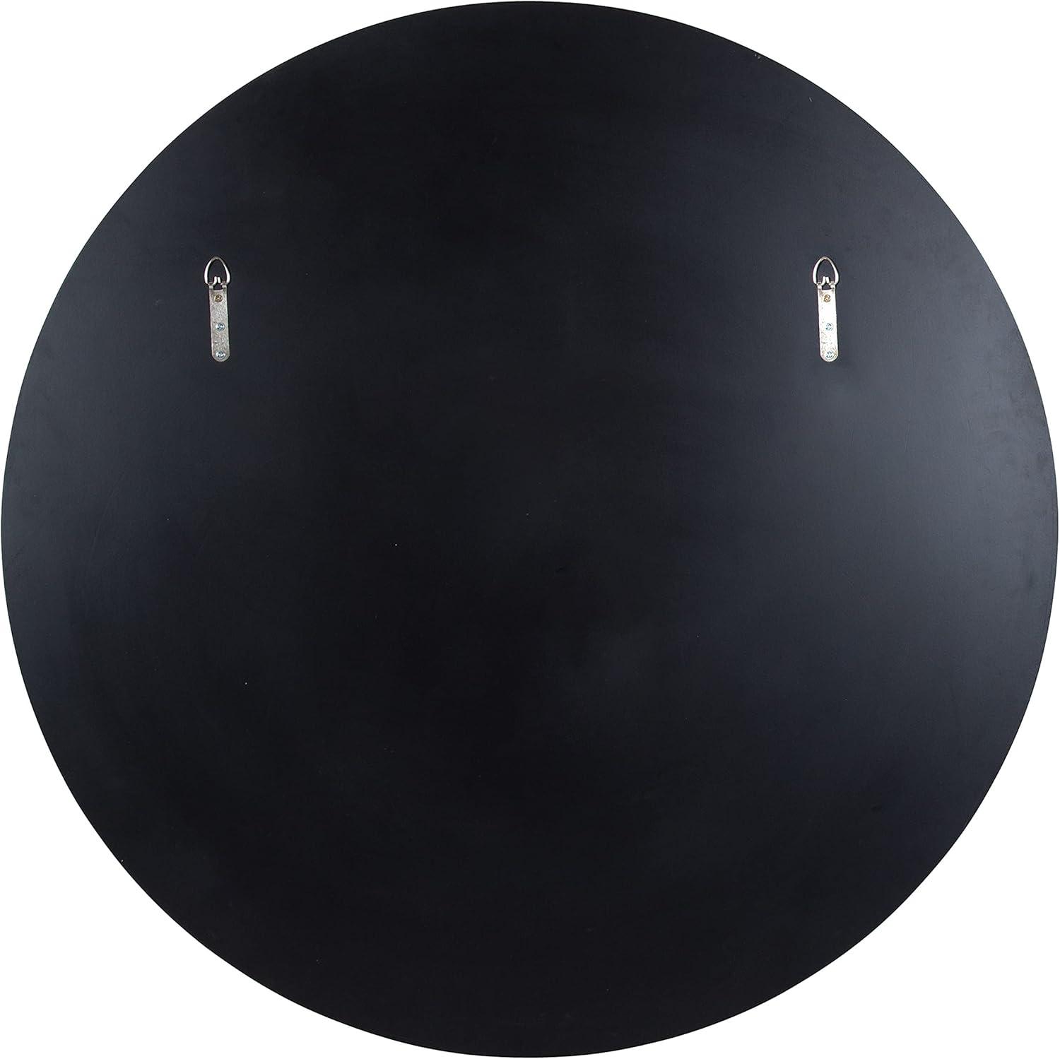 36" x 36" Caskill Round Framed Decorative Wall Mirror Gold - Kate & Laurel All Things Decor