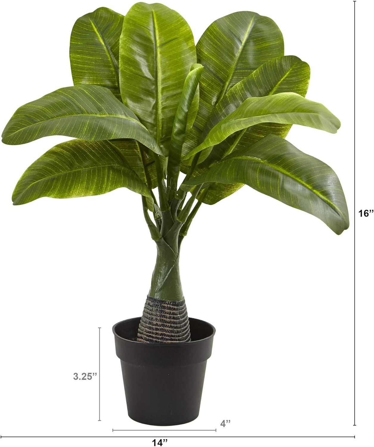 HomeStock Urban Upmarket 16In. Mini Banana Artificial Plant