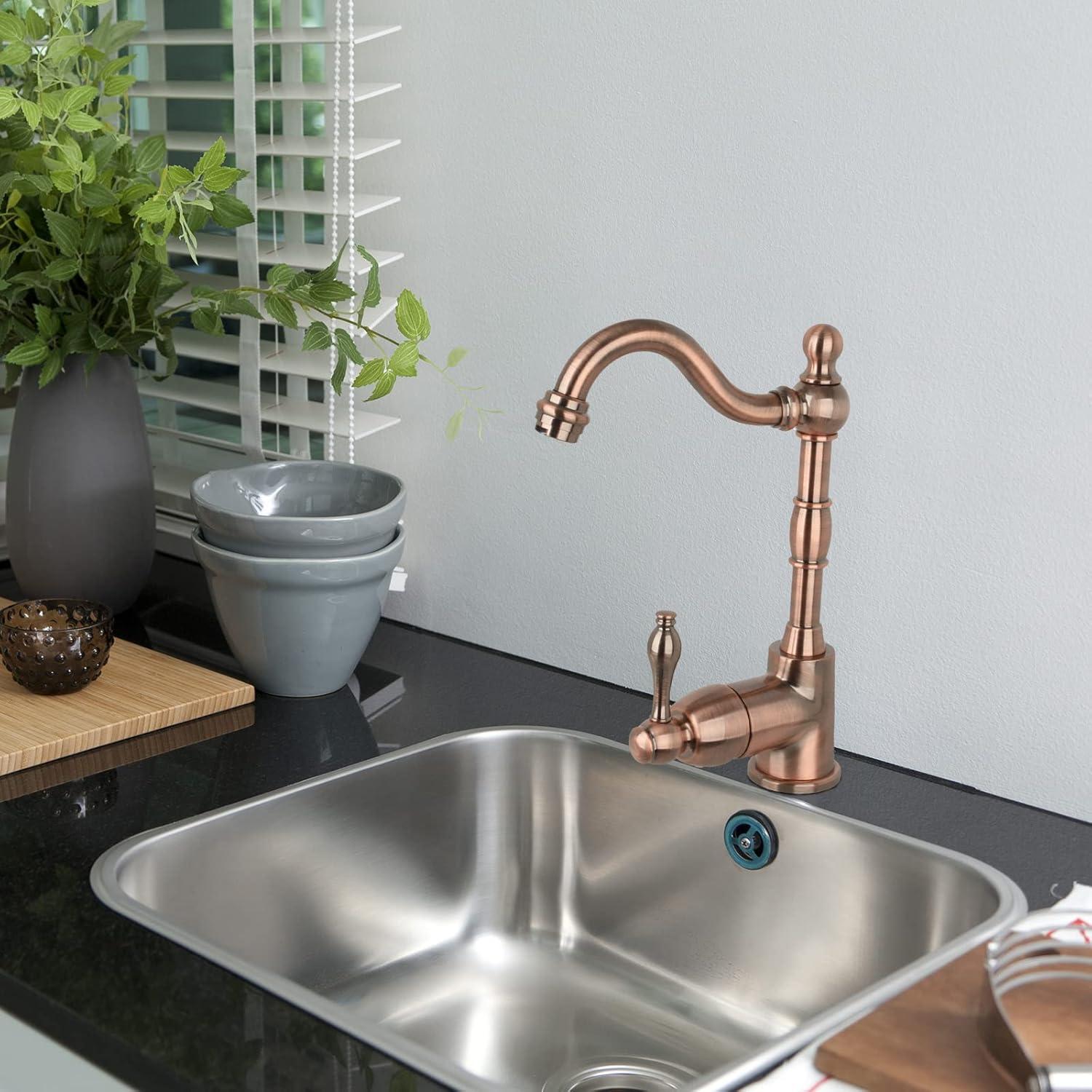 One-Handle Widespread Kitchen Bar Faucet