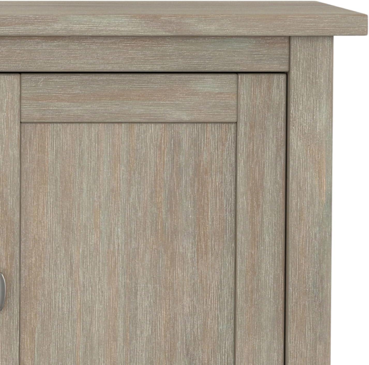 Simpli Home Warm Shaker 47"W Solid Wood TV Stand for TVs up to 55" with 2 Storage Cabinets and 2 Drawers