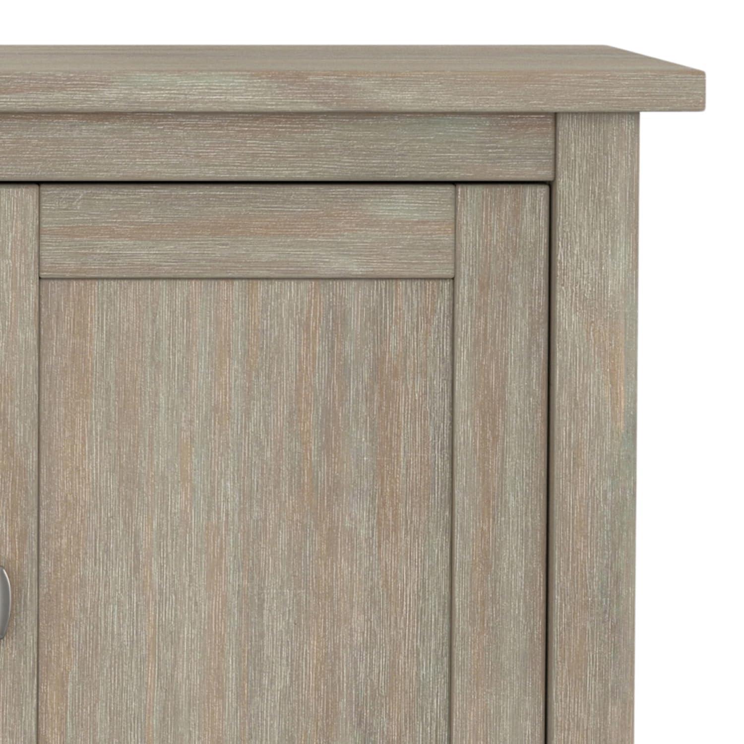 Simpli Home Warm Shaker 47"W Solid Wood TV Stand for TVs up to 55" with 2 Storage Cabinets and 2 Drawers