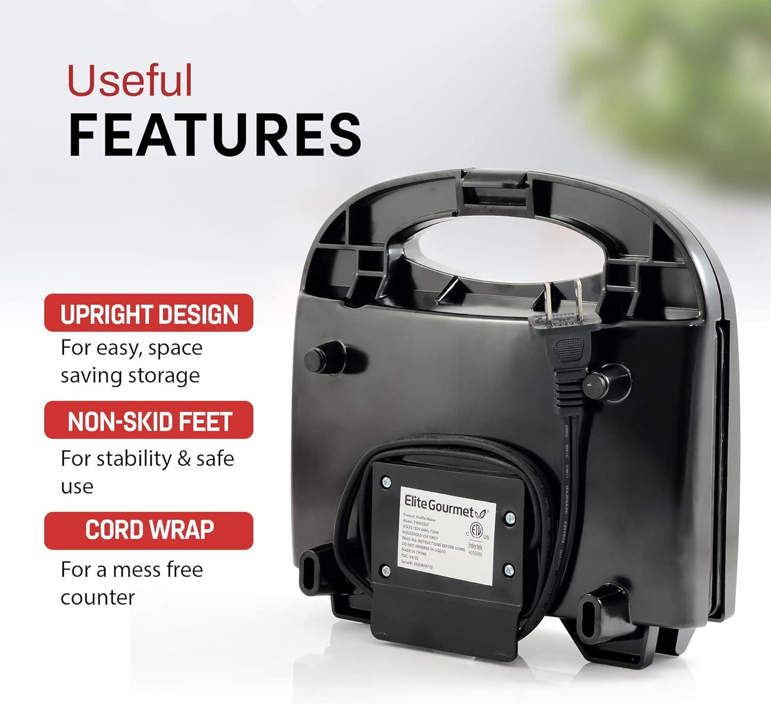 Elite Gourmet Belgian Waffle Maker