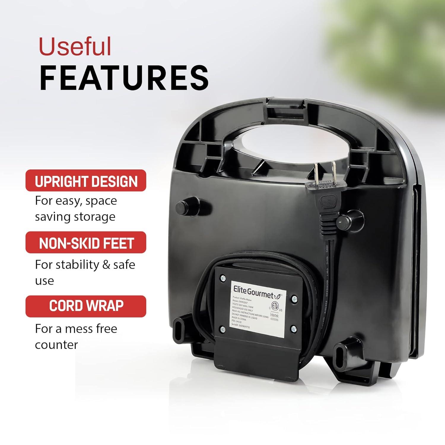 Elite Gourmet Belgian Waffle Maker