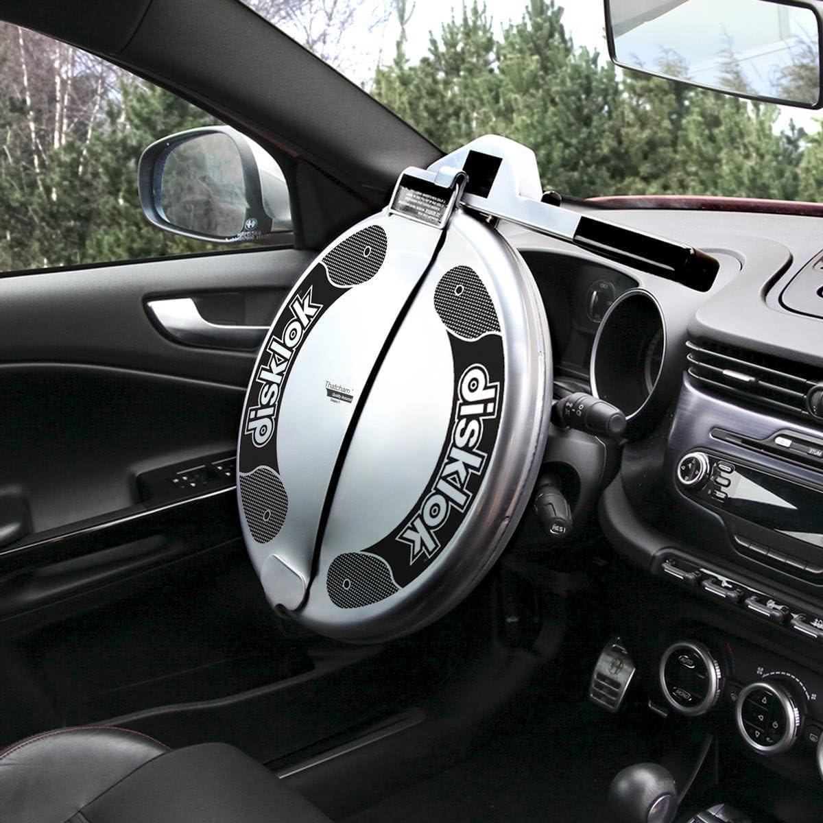 Disklok Gold Edition Hard Case Steering Wheel Lock - Small (Fits Steering Wheels 13.7" - 15.3")