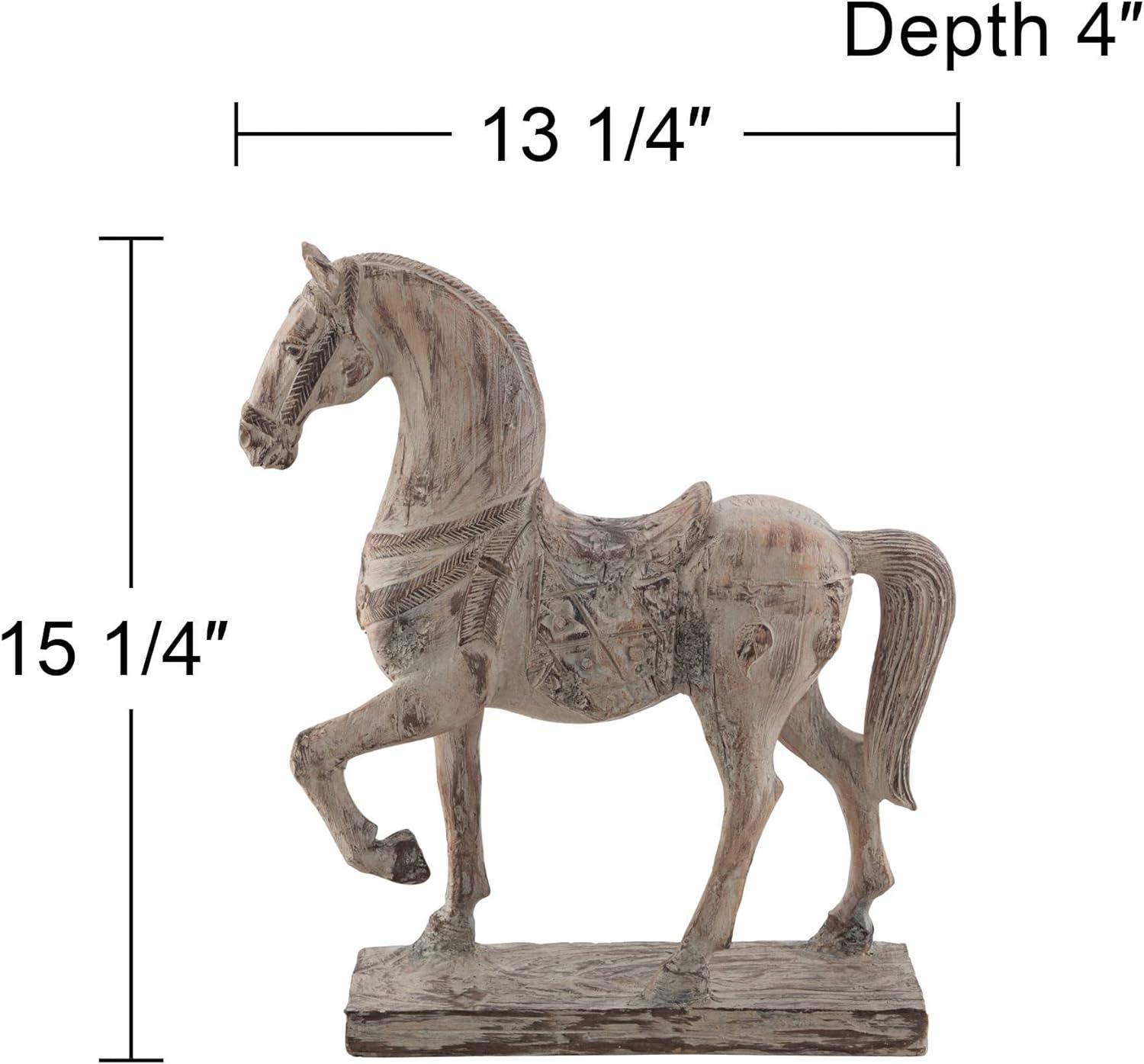 Kensington Hill Rustic Horse 15 1/4" High Statue