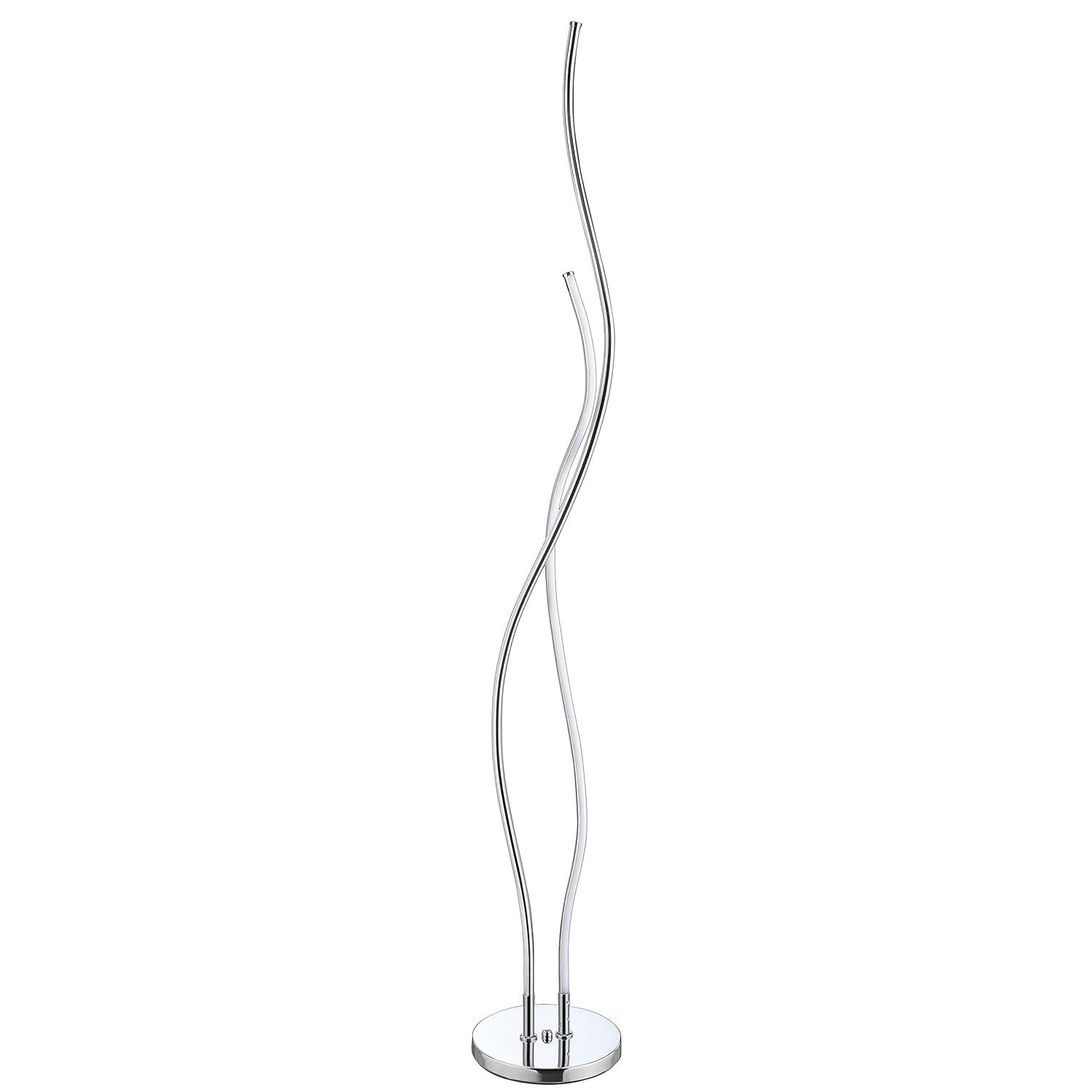 Jonathan Y JYL7008A Cairo 63.75" LED Integrated Floor Lamp, Modern, Contemporary, Office, Living Room, Family Room, Dining Room, Bedroom, Guest Room, Hallway, Foyer, Chrome