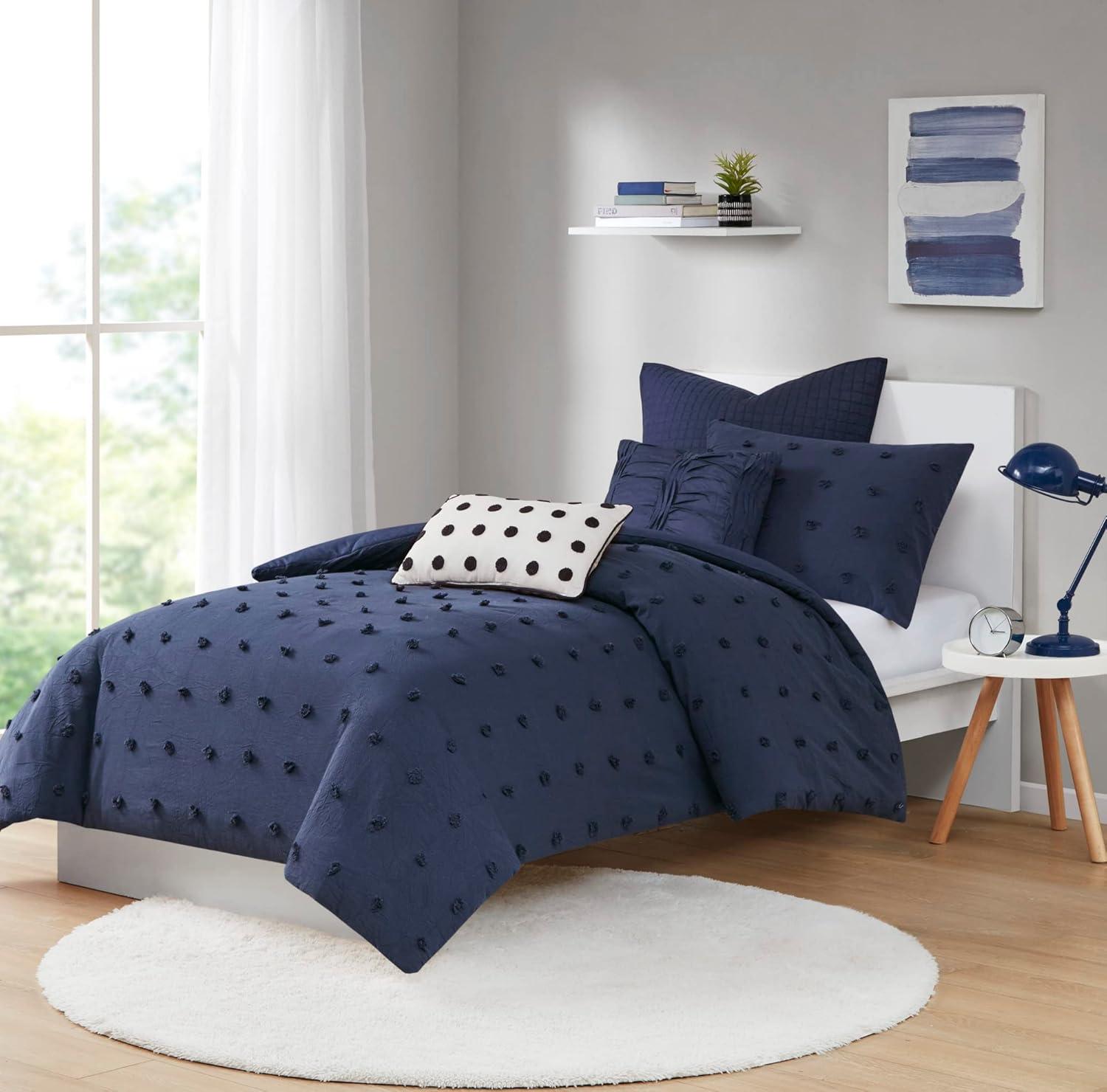 Urban Habitat Kay Cotton Jacquard Duvet Cover Set