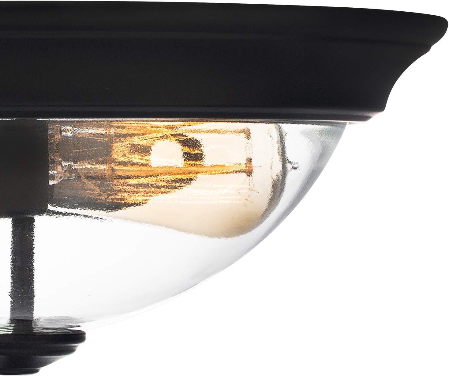 Prominence Home Designer 2 -Light 13.0-in Satin Bronze Flush Mount Light