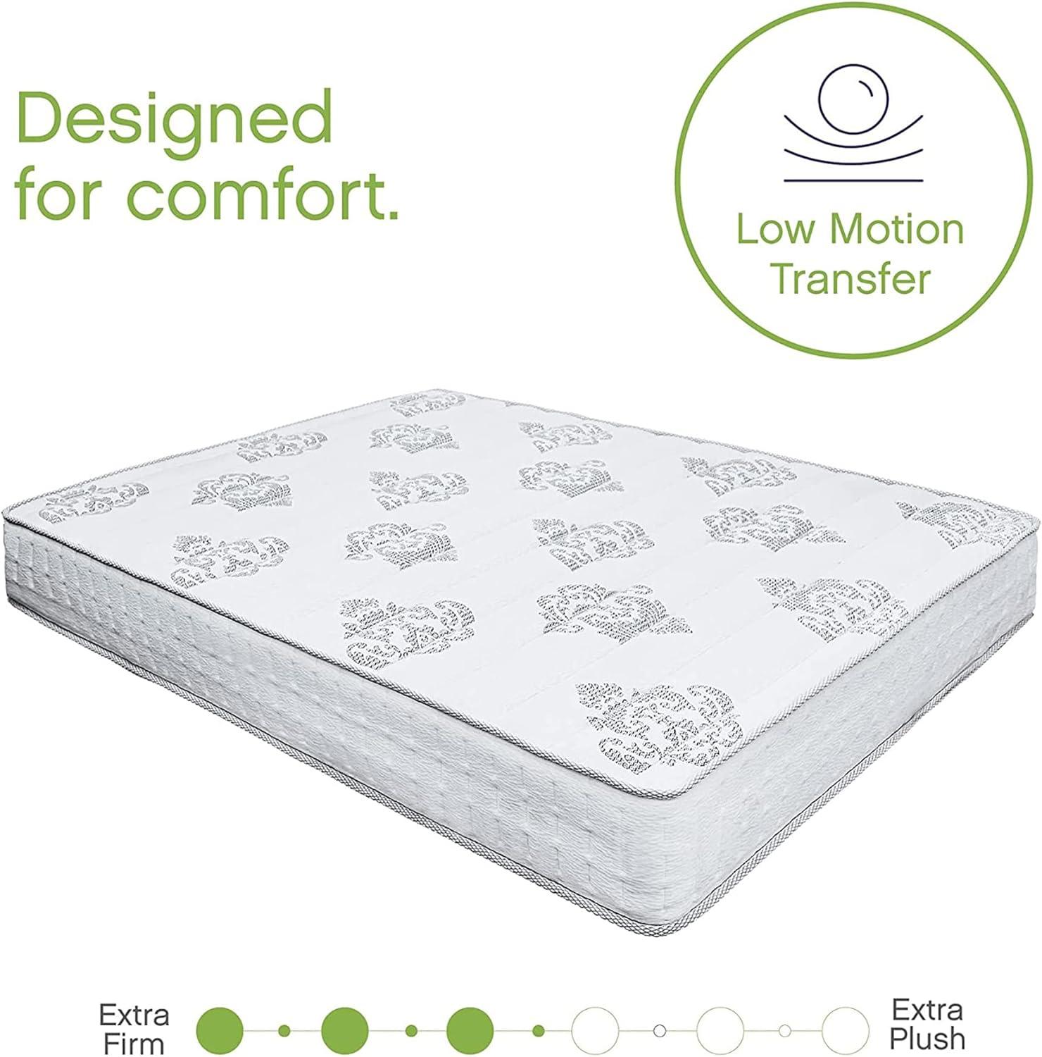 Full White Hybrid Innerspring Gel Memory Foam Mattress