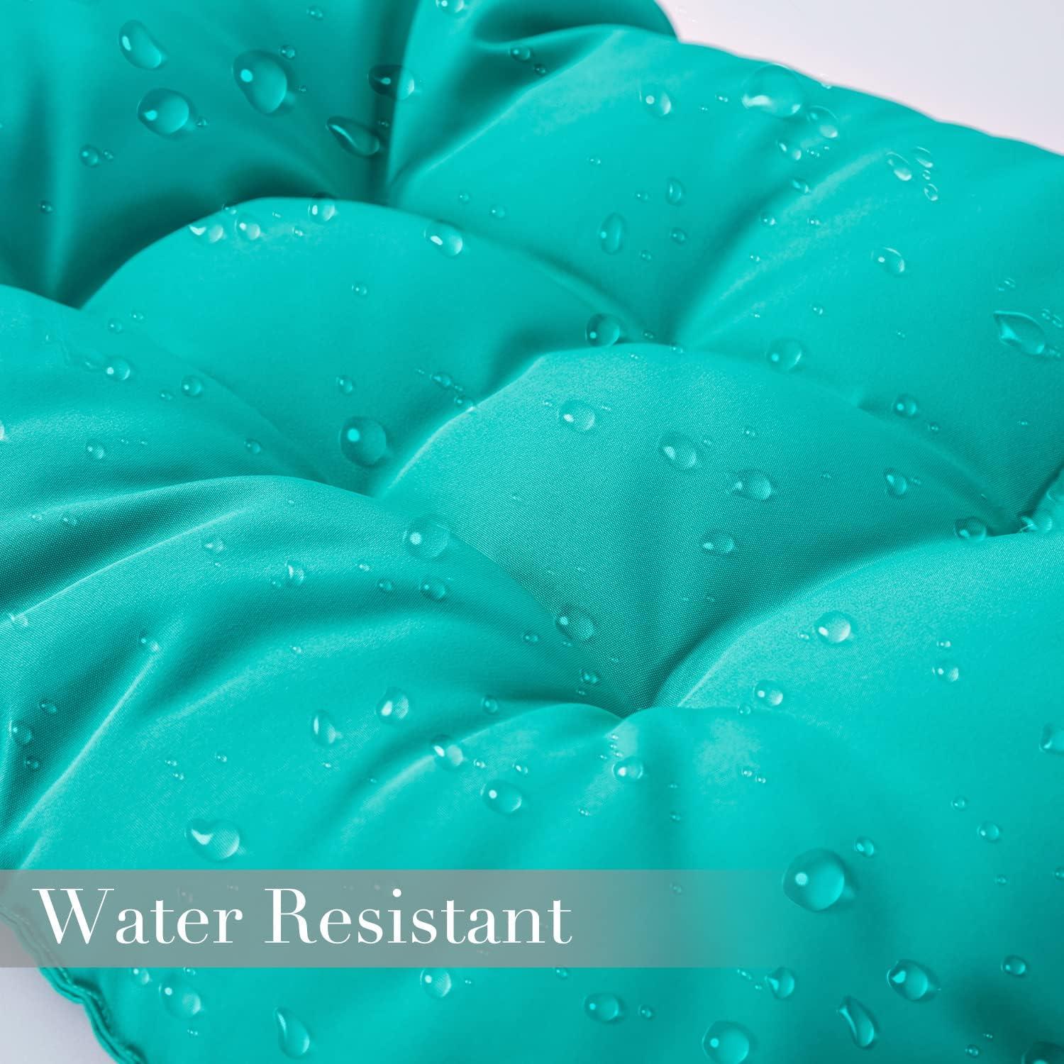 Enipate Weather Resistant Adirondack Chair Cushions High Back Indoor Outdoor Patio Tufted Lounge Cushion Seat Pads