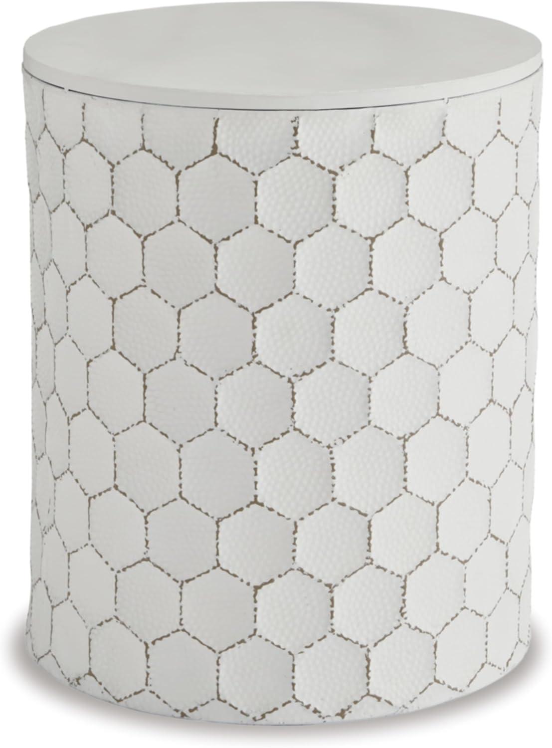 Signature Design by Ashley Contemporary Polly Stool  White