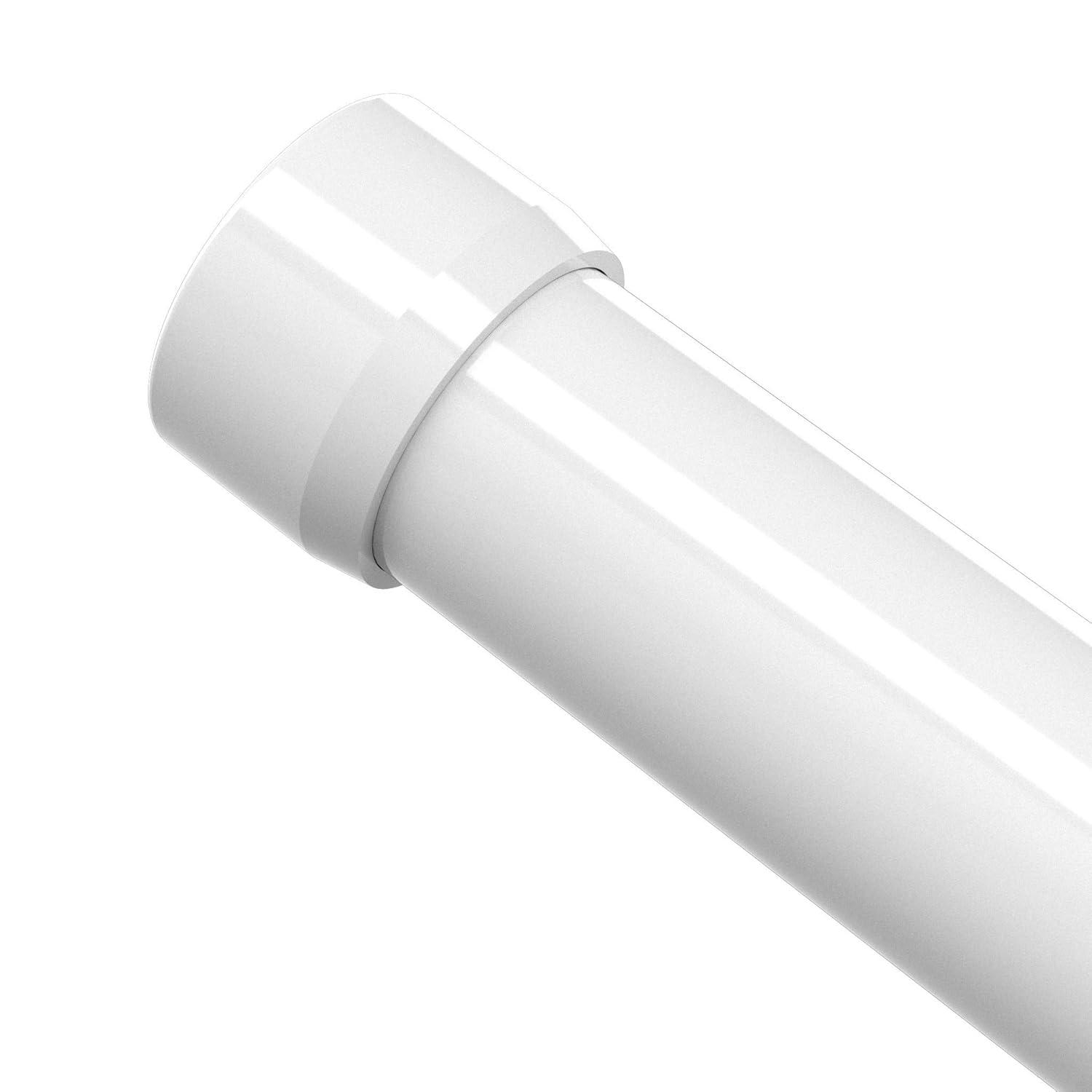 FORMUFIT F002EEC-WH-10 PVC External End Cap, Furniture Grade, 2" Size, White (Pack of 10)