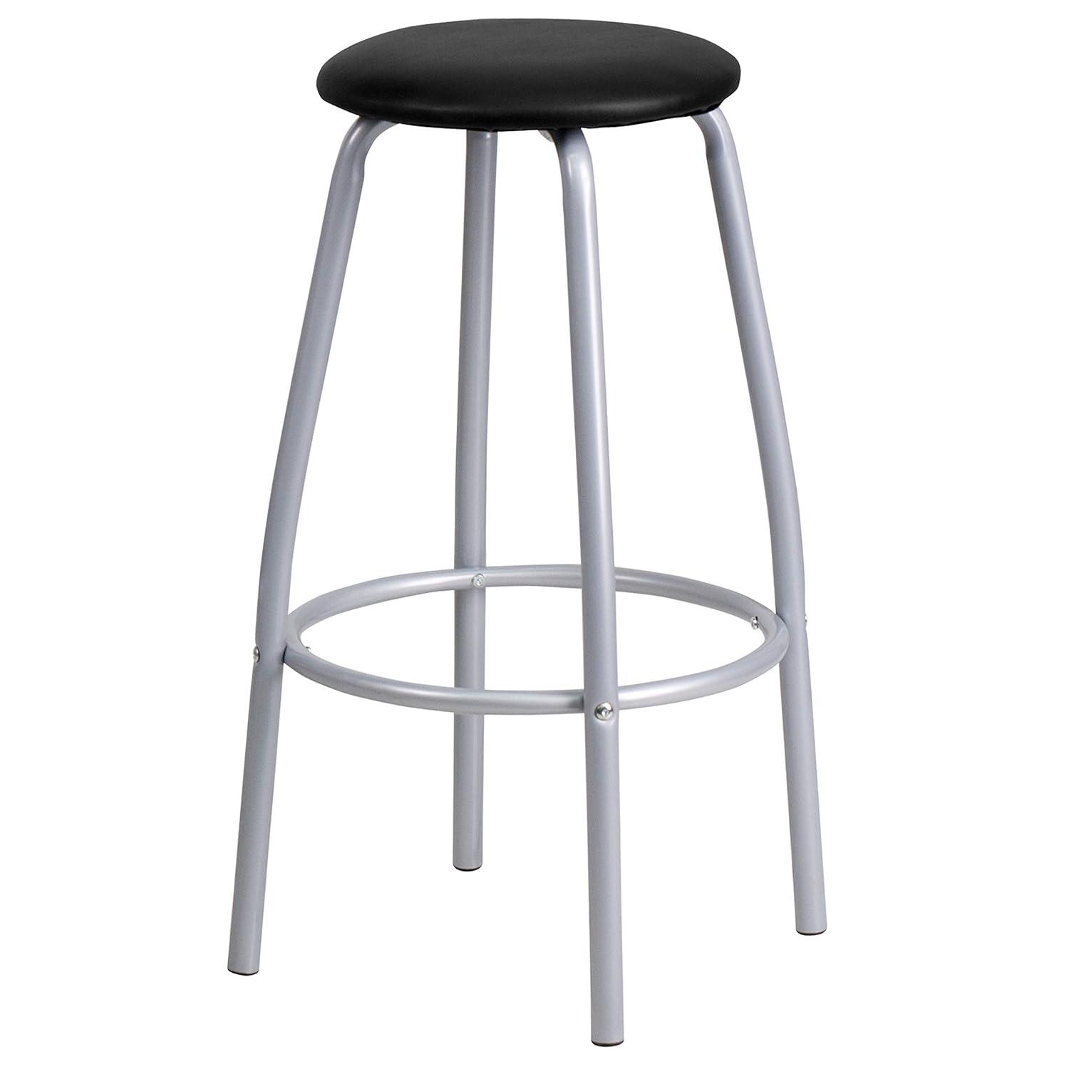 Flash Furniture Daria Bar Height Table Set with Padded Stools