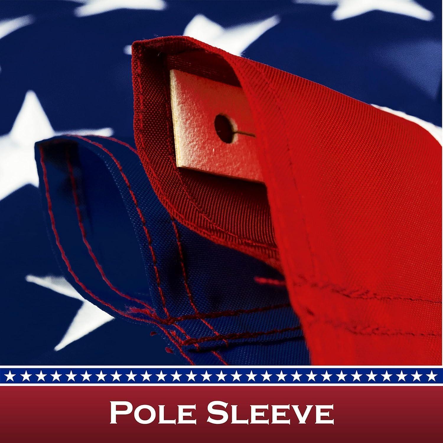 American flag USA flag 3x5FT-Embroidered Stars Flag Double Stitched Sewn Stripes Outdoors Indoors Heavy Duty flag Brass Grommets Banner