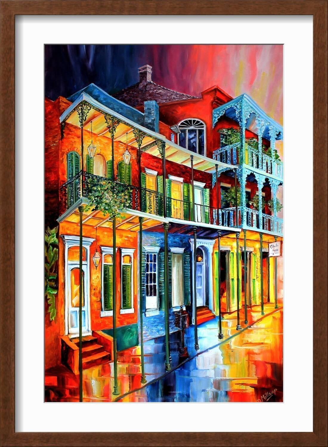 Art.com Early Morning on Royal Street Art Print by Diane Millsap, 12" x 18"