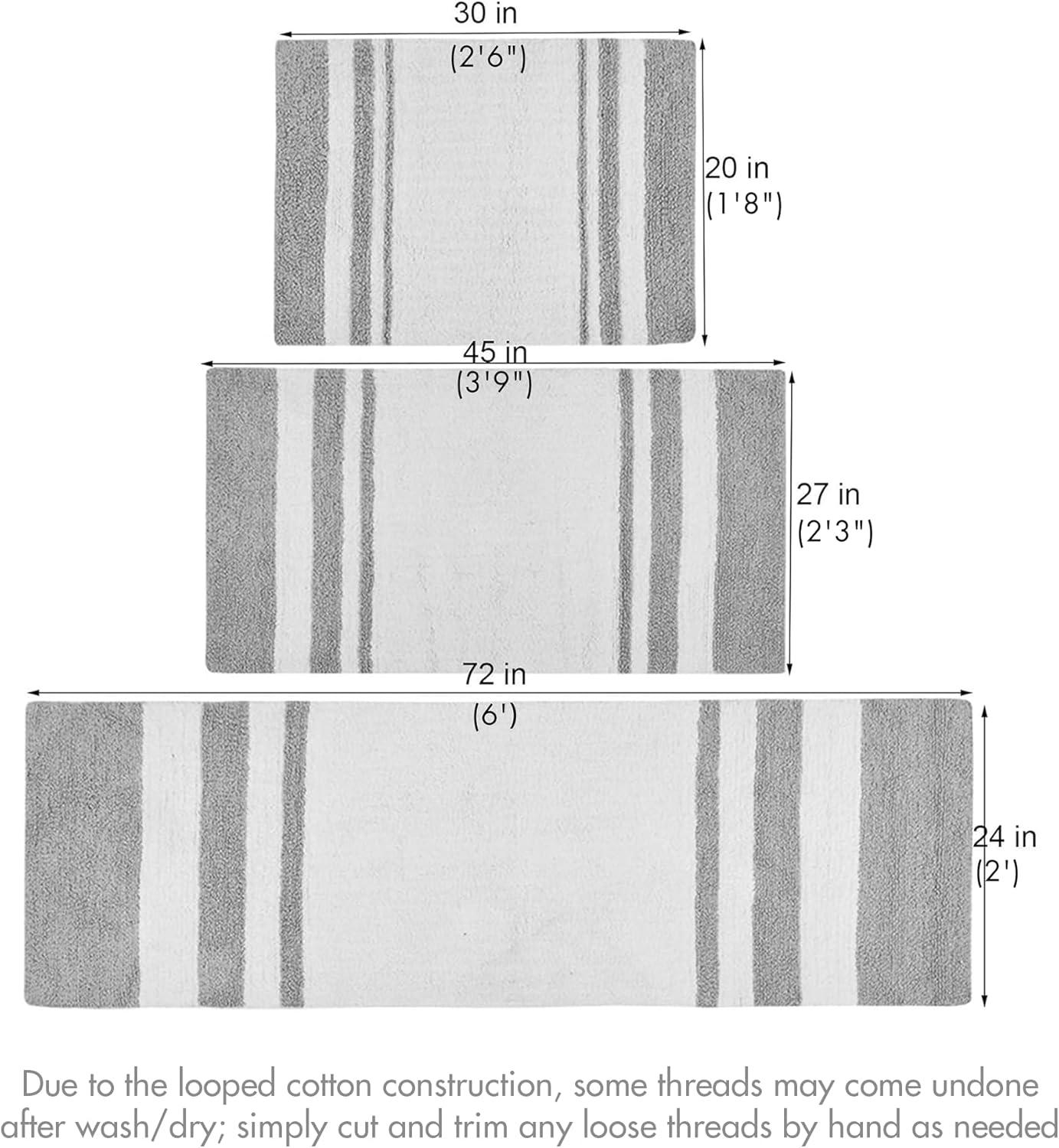 Madison Park Cotton Reversible Bath Rug