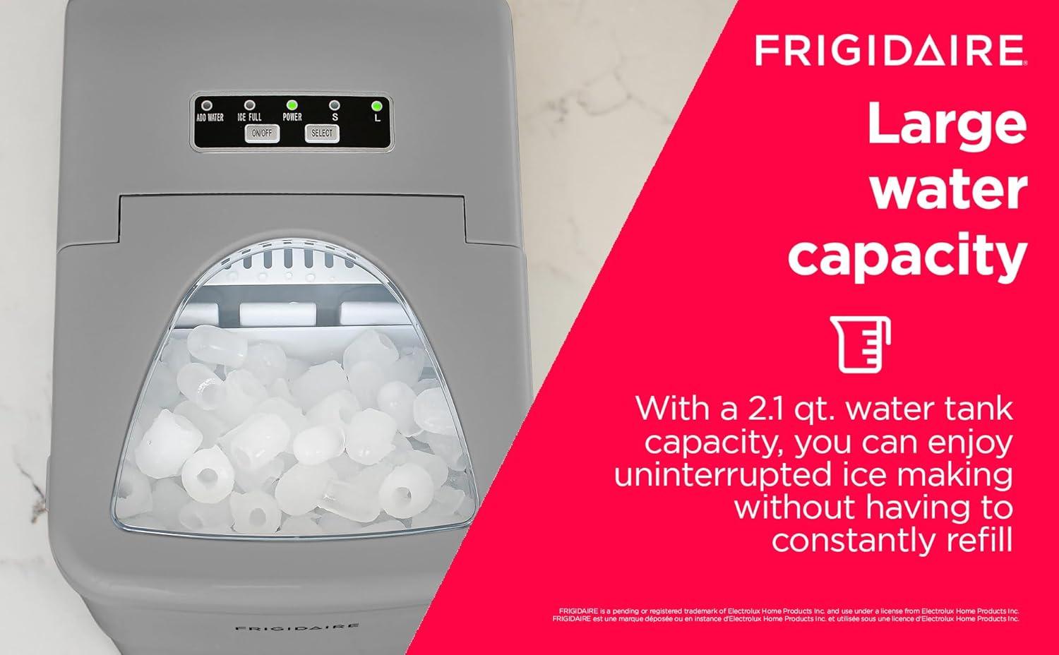 Frigidaire Small Appliances Frigidaire Small Appliances 26 Lb. Daily Production Cube Ice Freestanding Ice Maker