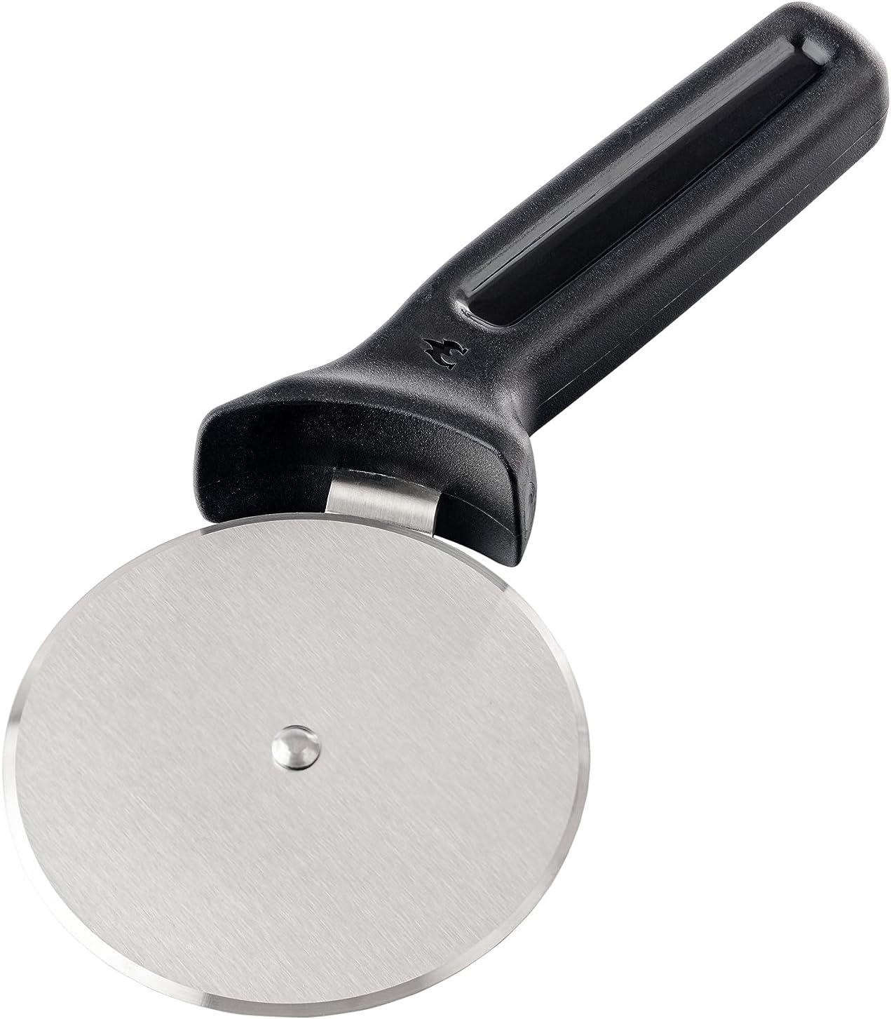 Stainless Steel Pizza Cutter with Black Handle