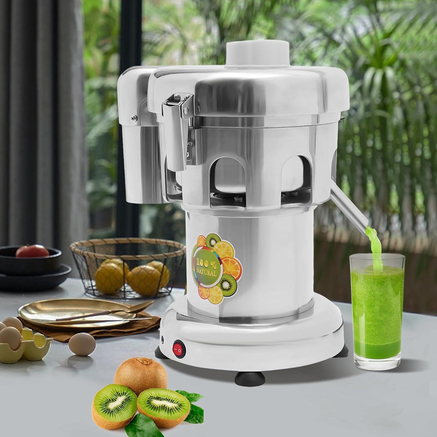 Slag Juice Separation Juicer, Commercial Extractor Heavy Duty Juicer Centrifugal Machine Stainless Steel Electric Juice Extractor for Fruit Vegetable Squeezer
