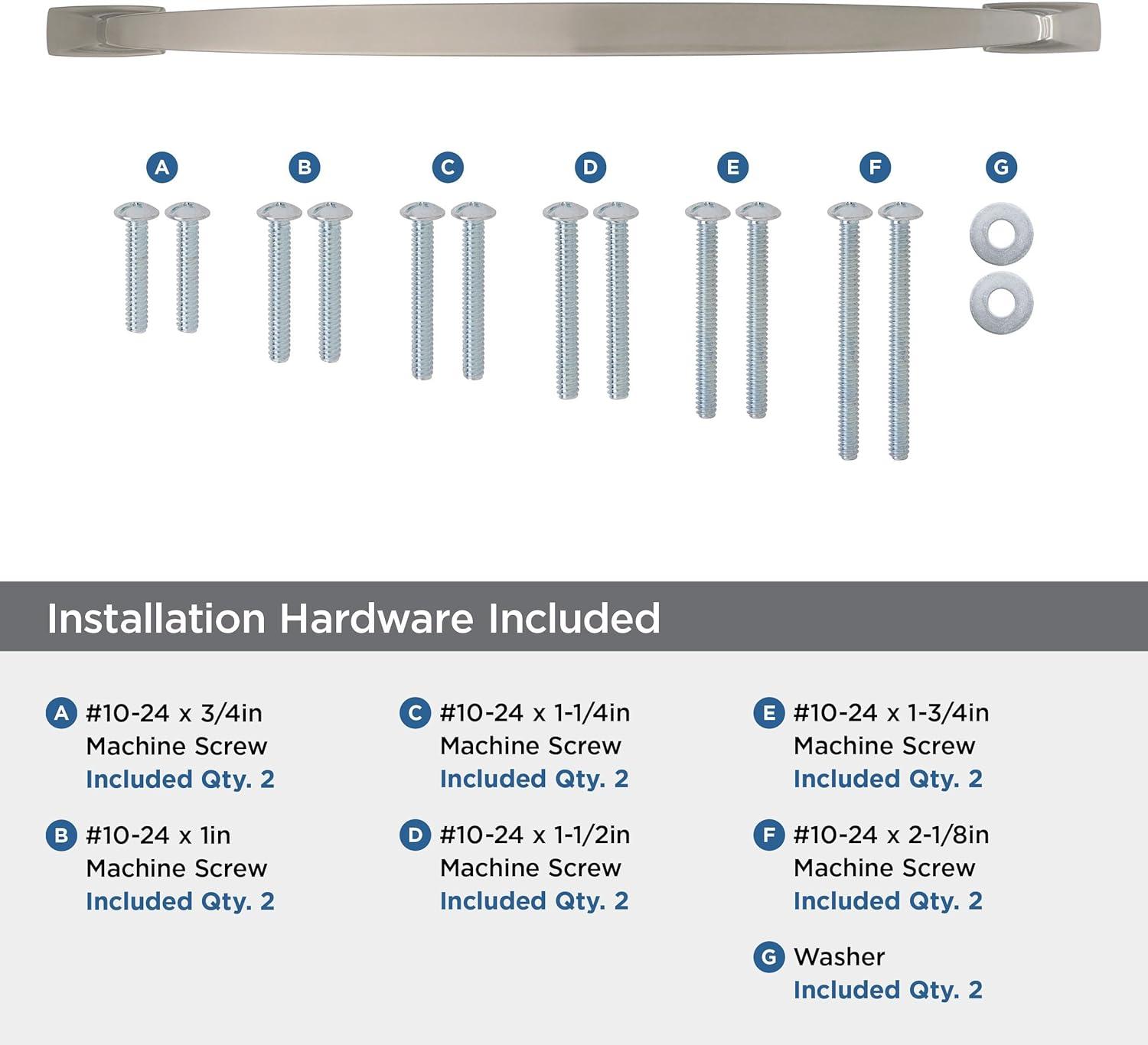 Amerock Highland Ridge 18 inch (457mm) Center-to-Center Satin Nickel Appliance Pull