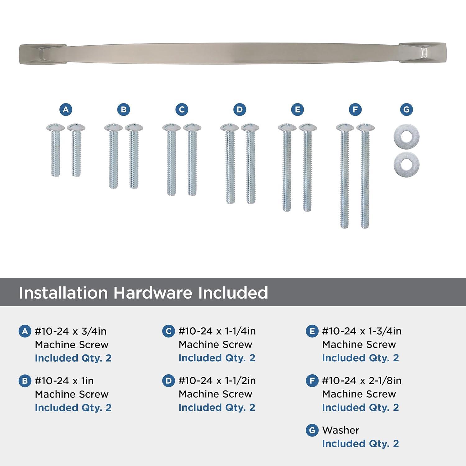 Amerock Highland Ridge 18 inch (457mm) Center-to-Center Satin Nickel Appliance Pull