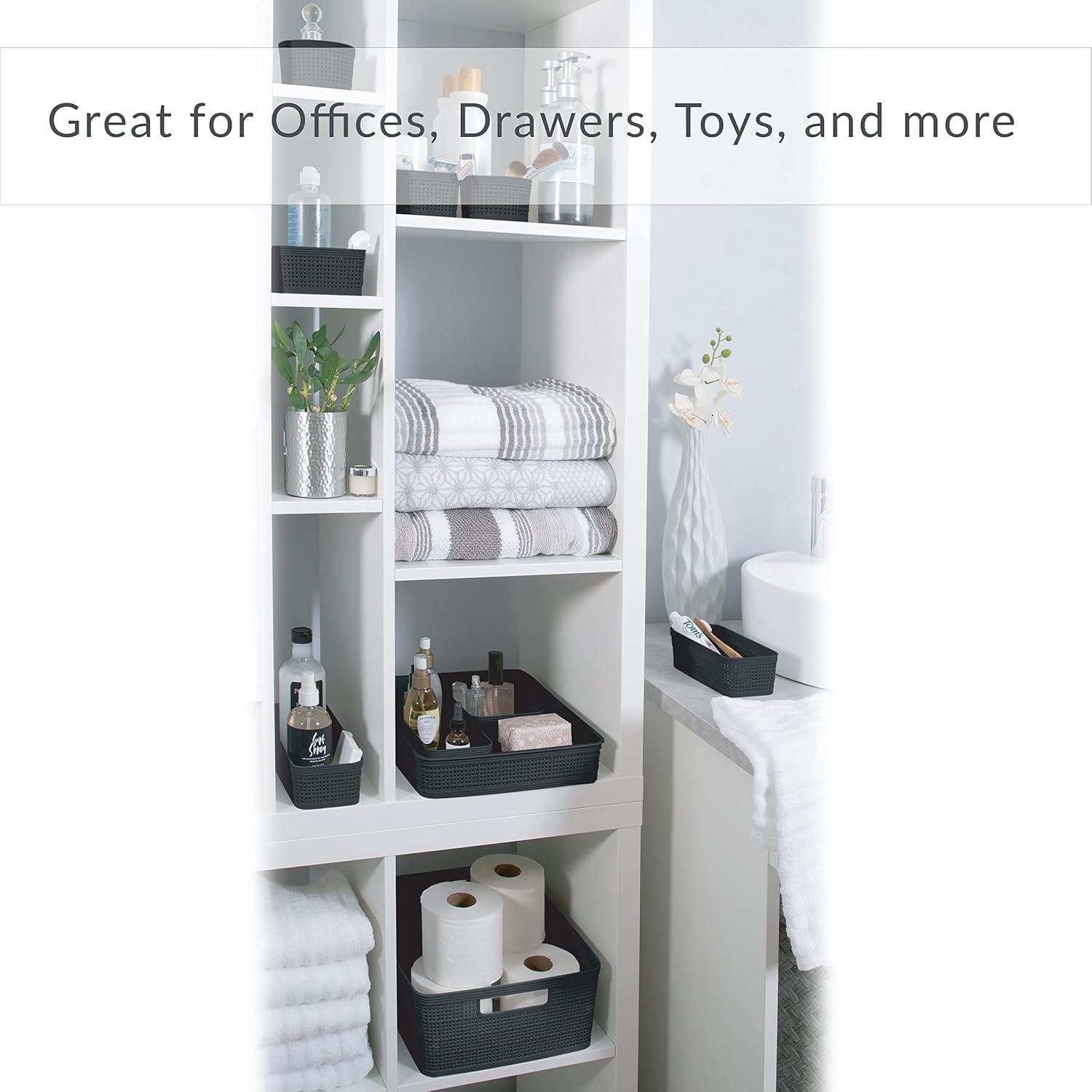 Simplify Simplify Plastic Basket (Set of 6)