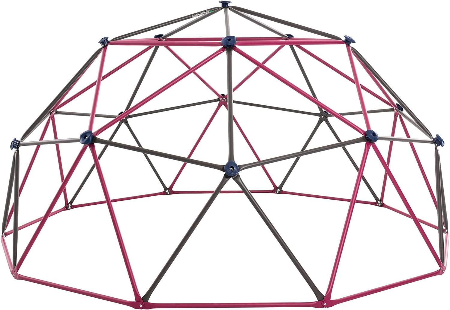Lifetime Kid's Outdoor 5.5 ft. H x 11 ft. W Dome Climber, Berry and Brown (91088)