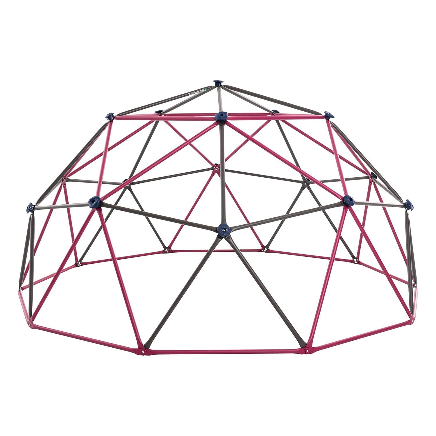 Lifetime Kid's Outdoor 5.5 ft. H x 11 ft. W Dome Climber, Berry and Brown (91088)